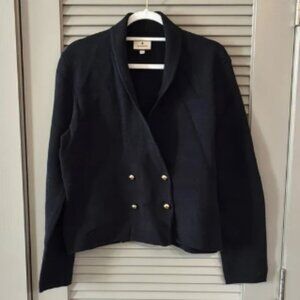 Tuckernuck Black Knot Double Breasted Jacket Sz S
